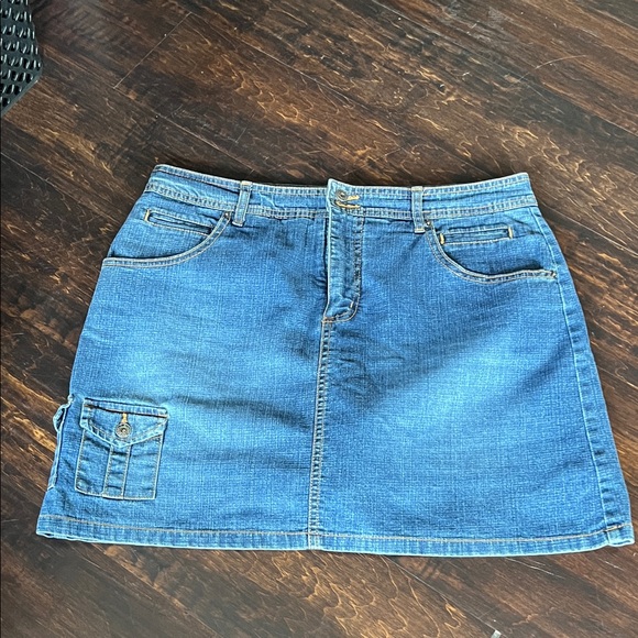 Gloria Vanderbilt Denim Blue Women's Skirt - Picture 1 of 7
